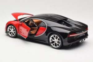 Bugatti Chiron Svart & Röd Bburago 1:18 18-11040 Metall — bild 5 av 8