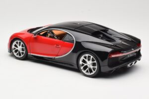 Bugatti Chiron Svart & Röd Bburago 1:18 18-11040 Metall — bild 7 av 8