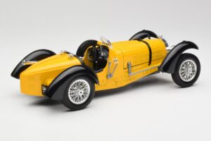 Bugatti Type 59 Gul Bburago 1:18 3005 Metall — bild 3 av 8