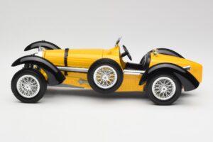 Bugatti Type 59 Gul Bburago 1:18 3005 Metall — bild 4 av 8