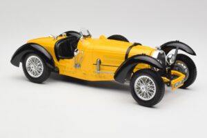 Bugatti Type 59 Gul Bburago 1:18 3005 Metall — bild 6 av 8