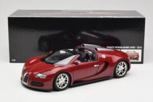 Bugatti Veyron Grand Sport Röd Minichamps 1:18 100110832 Metall — bild 9 av 9