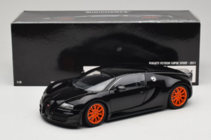 Bugatti Veyron Super Sport Black Metallic Minichamps 1:18 100110842 Metall — bild 8 av 8