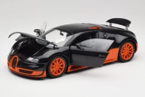 Bugatti Veyron Super Sport World Record Edition Carbon & Orange Minichamps 1:18 100110840 Metall — bild 2 av 8
