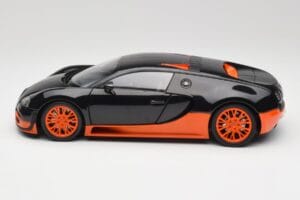 Bugatti Veyron Super Sport World Record Edition Carbon & Orange Minichamps 1:18 100110840 Metall — bild 4 av 8