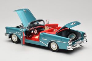 Buick Century Cabriolet Blå Mira 1:18 6134 Metall — bild 5 av 8
