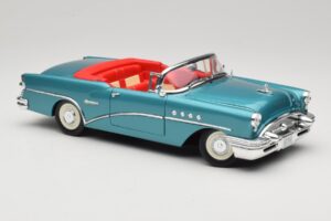 Buick Century Cabriolet Blå Mira 1:18 6134 Metall — bild 6 av 8