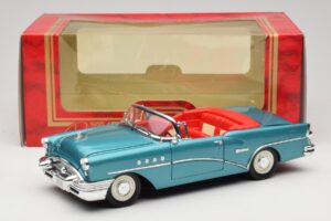 Buick Century Cabriolet Blå Mira 1:18 6134 Metall — bild 8 av 8