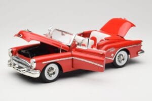 Buick Skylark Cabriolet Röd Motormax 1:18 73129 Metall — bild 2 av 8