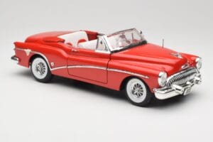 Buick Skylark Röd Motormax 1:18 411393-M1 Metall — bild 6 av 8