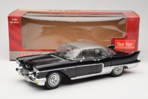 Cadillac Brougham Svart Sun Star 1:18 4001 Metall — bild 8 av 8