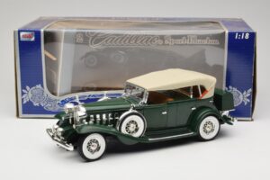 Cadillac Sport Phaeton Grön Anson 1:18 30383 Metall — bild 9 av 9