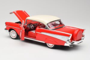 Chevrolet Bel Air Matador Röd & India Elfenben Road Legends 1:18 92109 Metall — bild 5 av 8