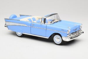 Chevrolet Bel Air Cabriolet Blå Road Signature 1:18 55/1/0863 Metall — bild 6 av 8