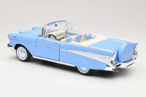 Chevrolet Bel Air Cabriolet Blå Road Signature 1:18 55/1/0863 Metall — bild 7 av 8