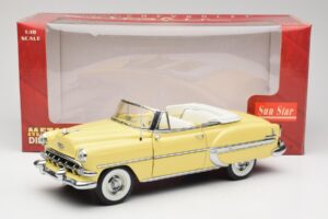 Chevrolet Bel Air Cabriolet Gul Sun Star 1:18 1712 Metall — bild 8 av 8