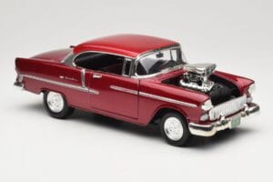 Chevrolet Bel Air Röd Motormax 1:18 73100TC-M1 Metall — bild 6 av 8