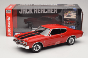 Chevrolet Chevelle SS Röd Jack Reacher Auto World 1:18 AWSS109/06 Metall — bild 8 av 8