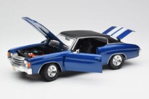 Chevrolet Chevelle SS 454 Blå Maisto 1:18 531886 Metall — bild 2 av 8