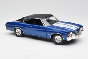 Chevrolet Chevelle SS 454 Blå Maisto 1:18 531886 Metall — bild 6 av 8