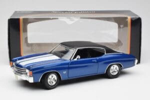 Chevrolet Chevelle SS 454 Blå Maisto 1:18 531886 Metall — bild 8 av 8