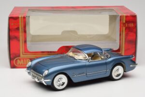 Chevrolet Corvette C1 Blå Mira 1:18 6105 Metall — bild 8 av 8