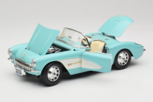 Chevrolet Corvette C1 Blå & Vit Bburago 1:18 3024-M2 Metall — bild 2 av 8