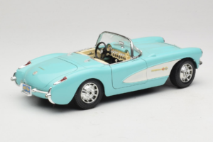 Chevrolet Corvette C1 Blå & Vit Bburago 1:18 3024-M2 Metall — bild 3 av 8