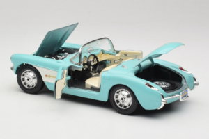 Chevrolet Corvette C1 Blå & Vit Bburago 1:18 3024-M2 Metall — bild 5 av 8