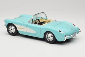 Chevrolet Corvette C1 Blå & Vit Bburago 1:18 3024-M2 Metall — bild 7 av 8