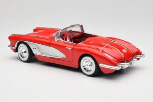 Chevrolet Corvette C1 Röd Motormax 1:18 73100TC Metall — bild 7 av 8