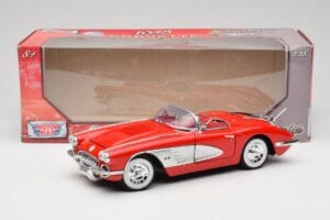 Chevrolet Corvette C1 Röd Motormax 1:18 73100TC Metall — bild 8 av 8