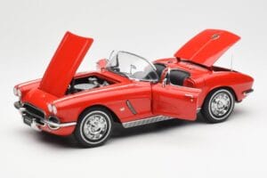 Chevrolet Corvette C1 Cabriolet Roman Röd AUTOart 1:18 71102 Metall — bild 2 av 8