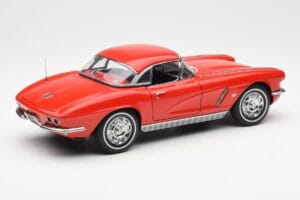 Chevrolet Corvette C1 Cabriolet Roman Röd AUTOart 1:18 71102 Metall — bild 3 av 8