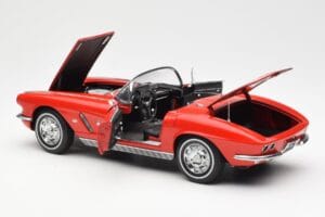 Chevrolet Corvette C1 Cabriolet Roman Röd AUTOart 1:18 71102 Metall — bild 5 av 8