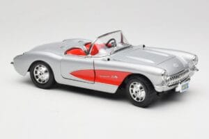 Chevrolet Corvette C1 Silver Bburago 1:18 3034 Metall — bild 6 av 8