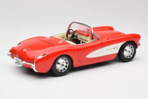 Chevrolet Corvette C1 Roadster Röd Bburago 1:18 3024 Metall — bild 3 av 8