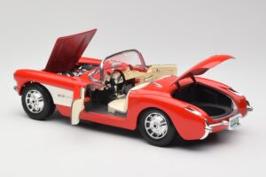 Chevrolet Corvette C1 Roadster Röd Bburago 1:18 3024 Metall — bild 5 av 8