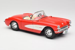 Chevrolet Corvette C1 Roadster Röd Bburago 1:18 3024 Metall — bild 6 av 8