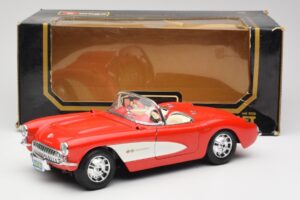 Chevrolet Corvette C1 Roadster Röd Bburago 1:18 3024 Metall — bild 8 av 8