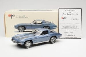 Chevrolet Corvette C2 Blågrå Metallic AUTOart 1:18 71182 Metall — bild 8 av 8