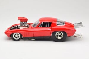 Chevrolet Corvette C3 Dragster Röd Hot Wheels 1:18 29226 Metall — bild 4 av 8