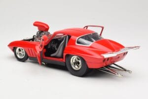 Chevrolet Corvette C3 Dragster Röd Hot Wheels 1:18 29226 Metall — bild 5 av 8
