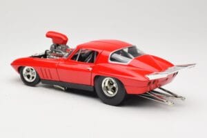 Chevrolet Corvette C3 Dragster Röd Hot Wheels 1:18 29226 Metall — bild 7 av 8