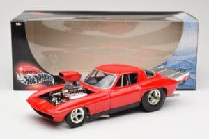 Chevrolet Corvette C3 Dragster Röd Hot Wheels 1:18 29226 Metall — bild 8 av 8