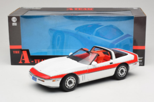 Chevrolet Corvette C4 A-Team Vit GreenLight 1:18 13532 Metall — bild 8 av 8