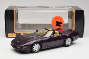 Chevrolet Corvette C4 LT4 Cabriolet Lila Metallic Maisto 1:18 50277 Metall — bild 8 av 8