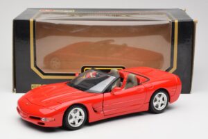 Chevrolet Corvette C5 Cabriolet Röd Bburago 1:18 3076 Metall — bild 8 av 8