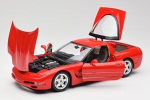 Chevrolet Corvette C5 Röd Bburago 1:18 3066 Metall — bild 2 av 8