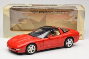 Chevrolet Corvette C5 Targa Röd UT Models 1:18 21001 Metall — bild 8 av 8